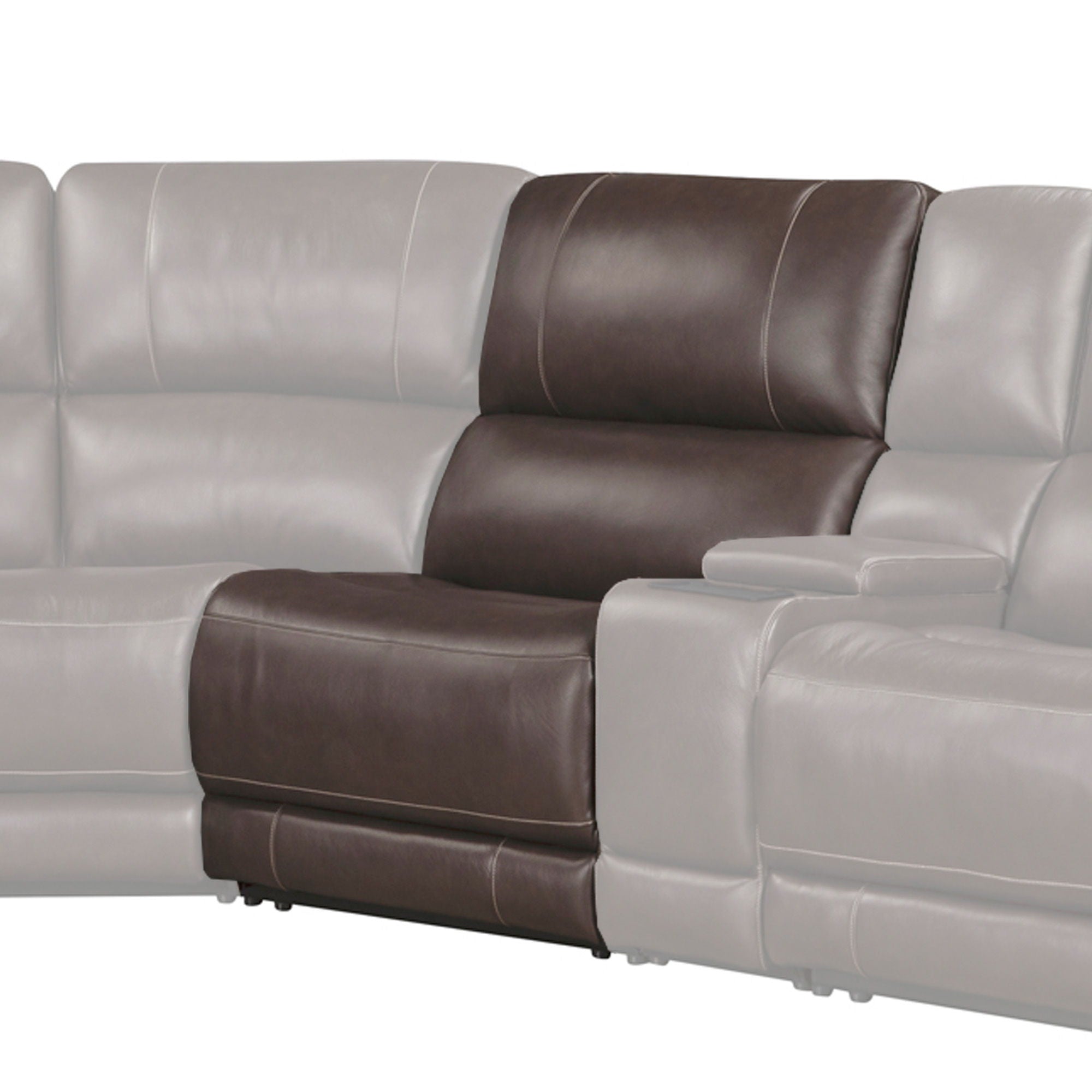 Easton - Zero Gravity Power Armless Recliner P3 - Steamboat Brown - Urban Living Furniture (Los Angeles, CA)