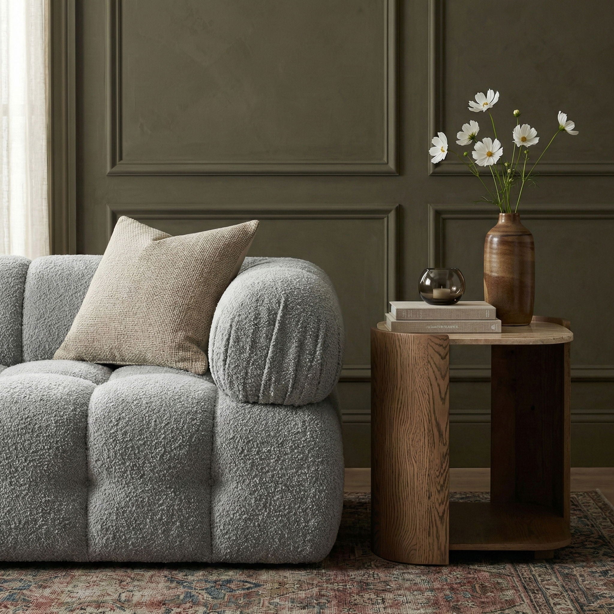 Calabria - Marble And Oak Wood Table - Urban Living Furniture (Los Angeles, CA)