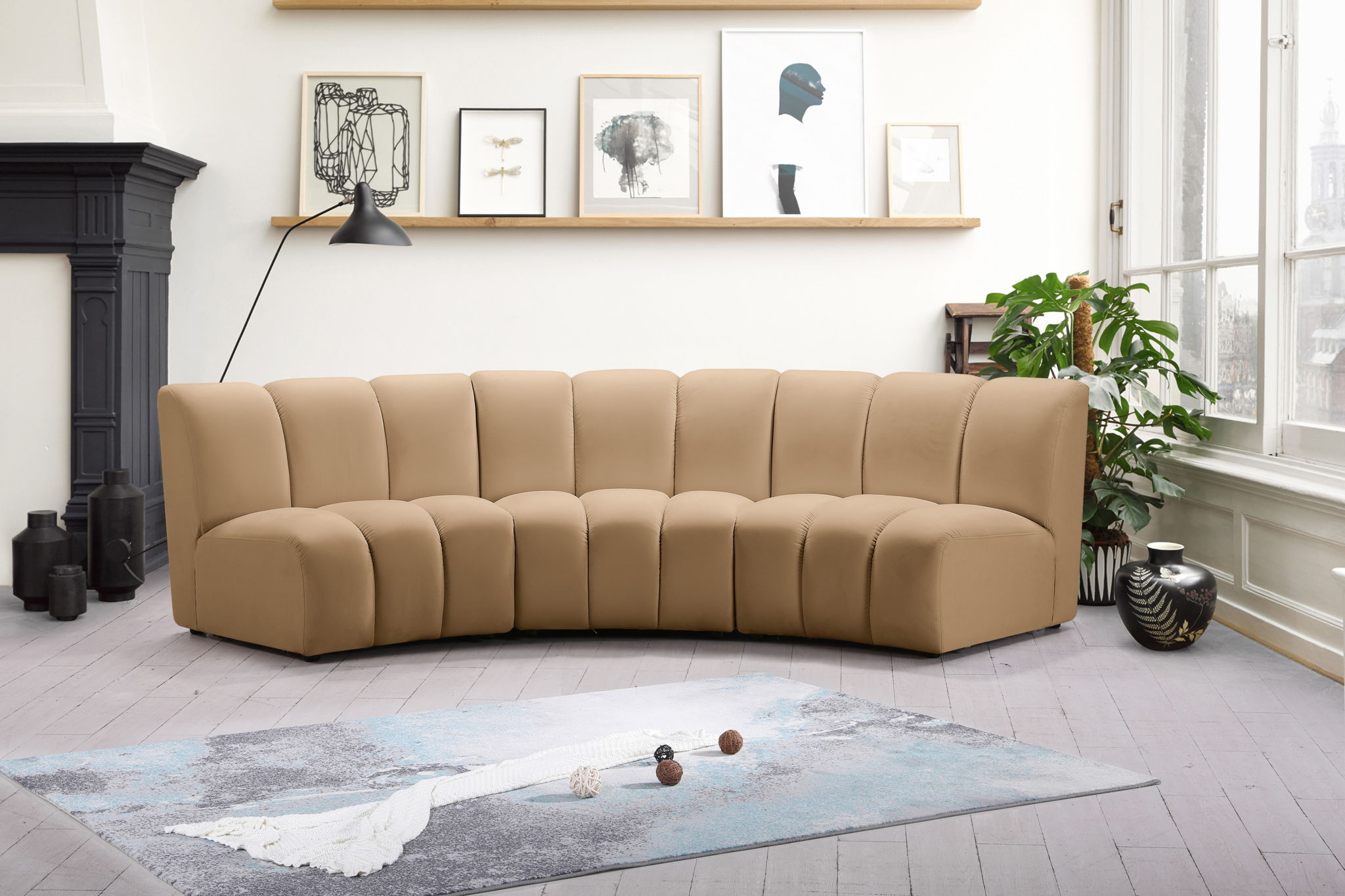 Infinity - 3 Piece Modular Sectional - Camel - Urban Living Furniture (Los Angeles, CA)