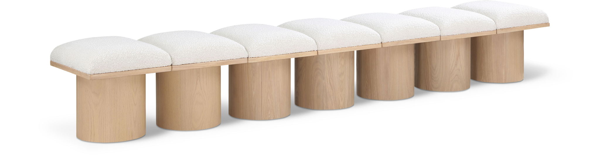 Pavilion - 7 Piece Modular Bench With Natural Base - Urban Living Furniture (Los Angeles, CA)