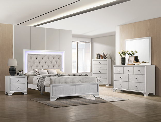 Lyssa - Bed With LED - Urban Living Furniture (Los Angeles, CA)