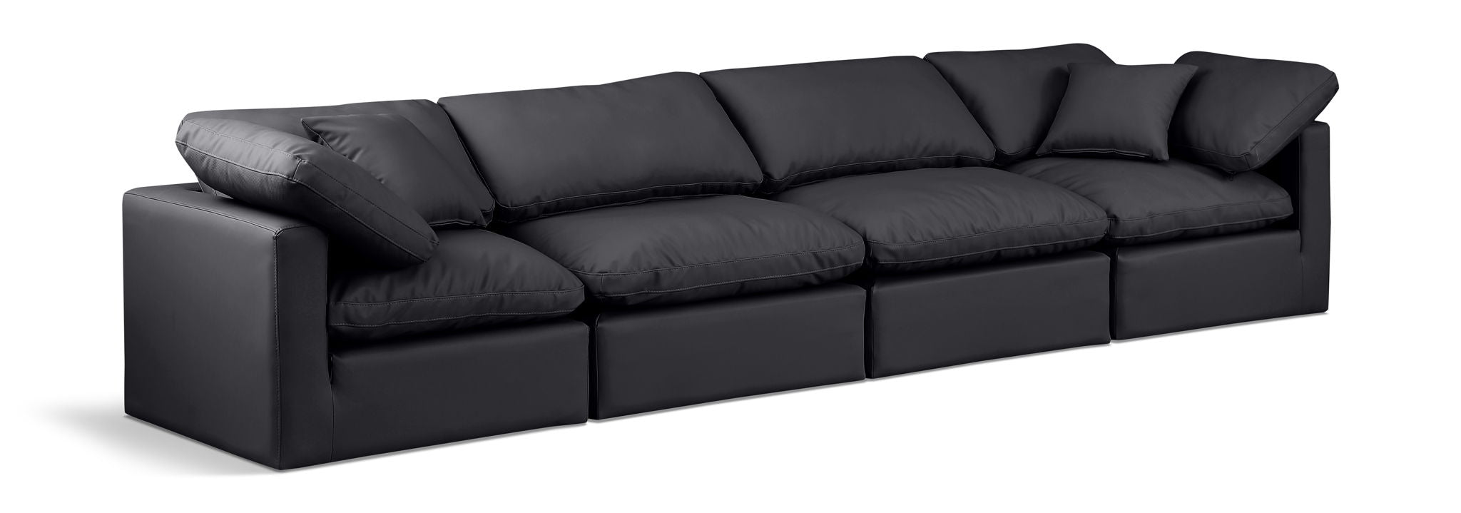 Indulge - Faux Leather 4 Seat Modular Sofa - Urban Living Furniture (Los Angeles, CA)