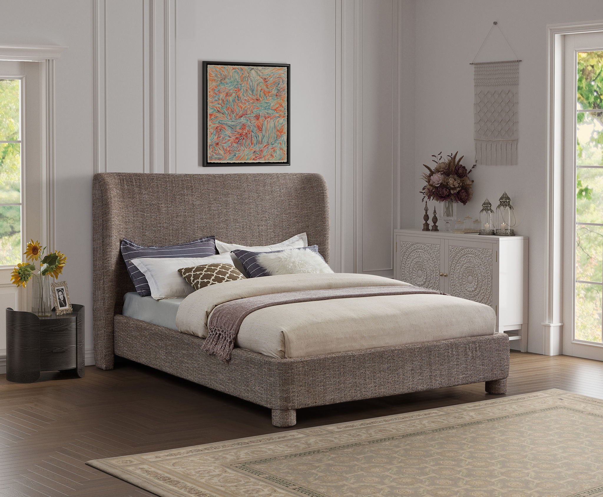 Penny - Polyester Fabric Bed - Urban Living Furniture (Los Angeles, CA)