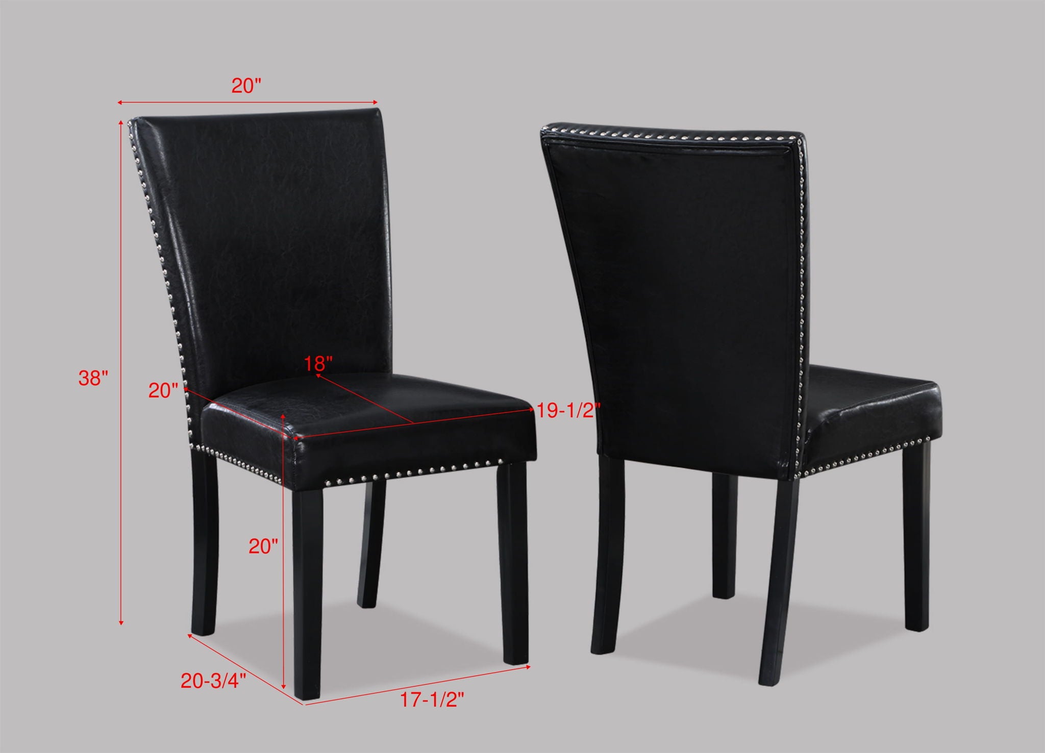Tanner - Side Chair (Set of 2) - Black - Urban Living Furniture (Los Angeles, CA)