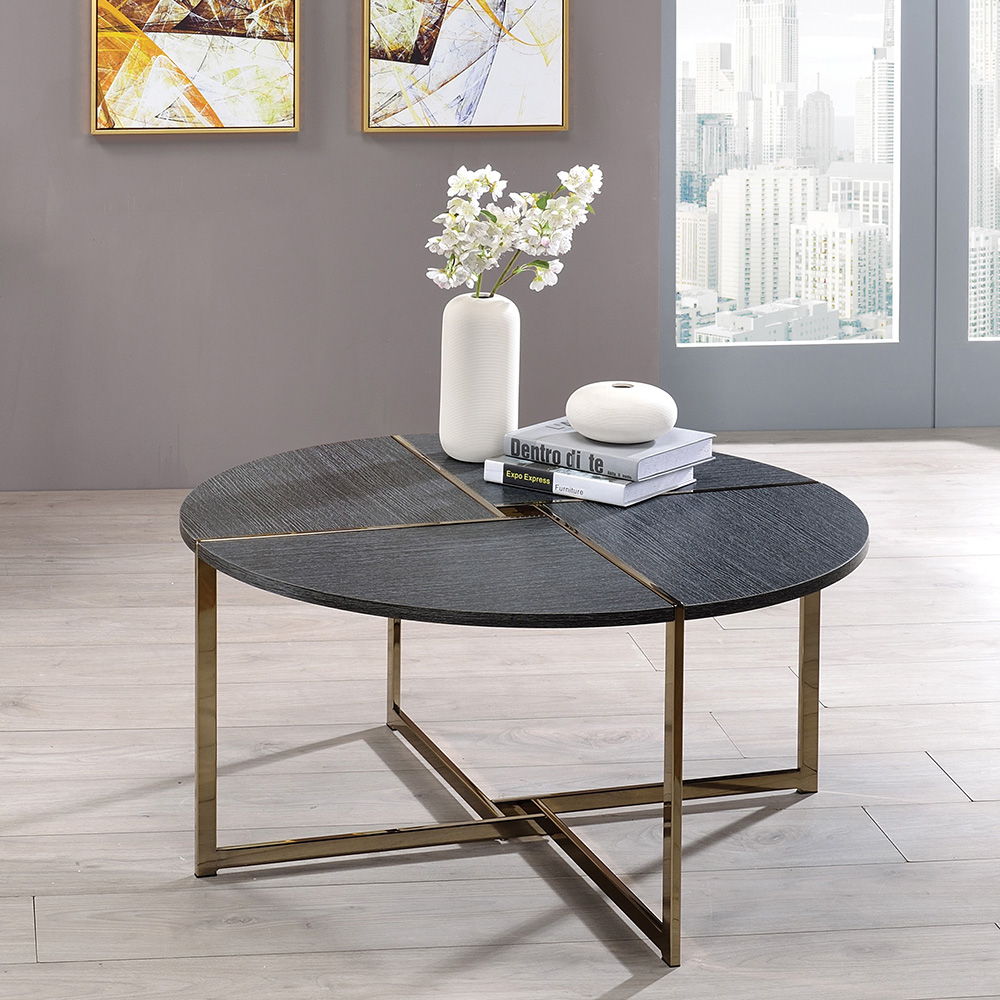 Bromia - Coffee Table - Black & Champagne - Urban Living Furniture (Los Angeles, CA)