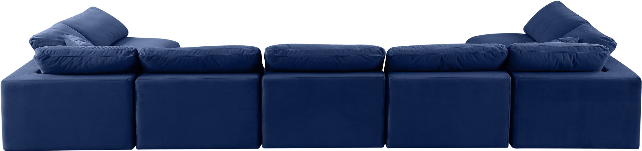 Comfy - 7 Piece Velvet Modular Armless Sectional - Urban Living Furniture (Los Angeles, CA)