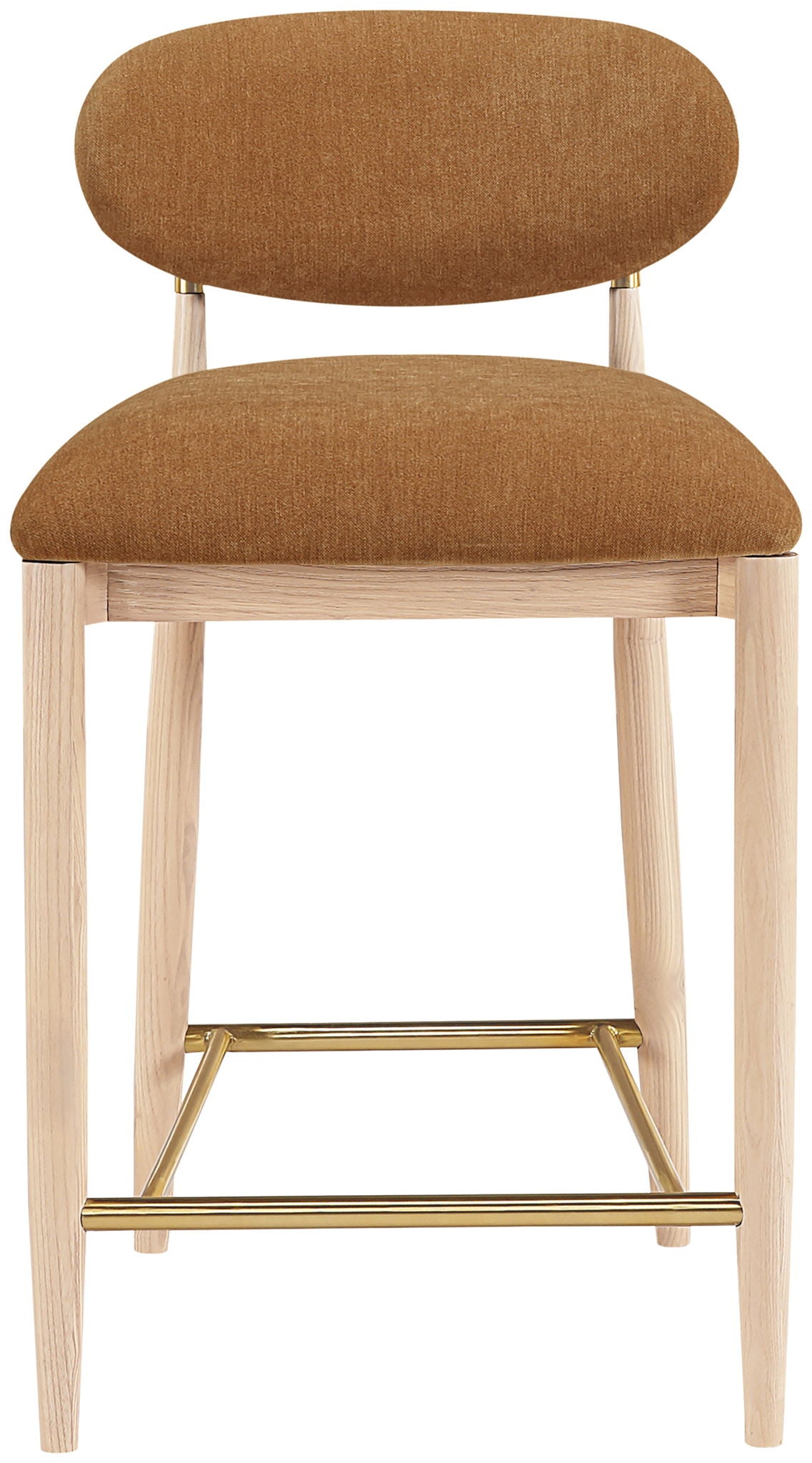 Riccio - Fabric Stool - Natural Frame - Urban Living Furniture (Los Angeles, CA)