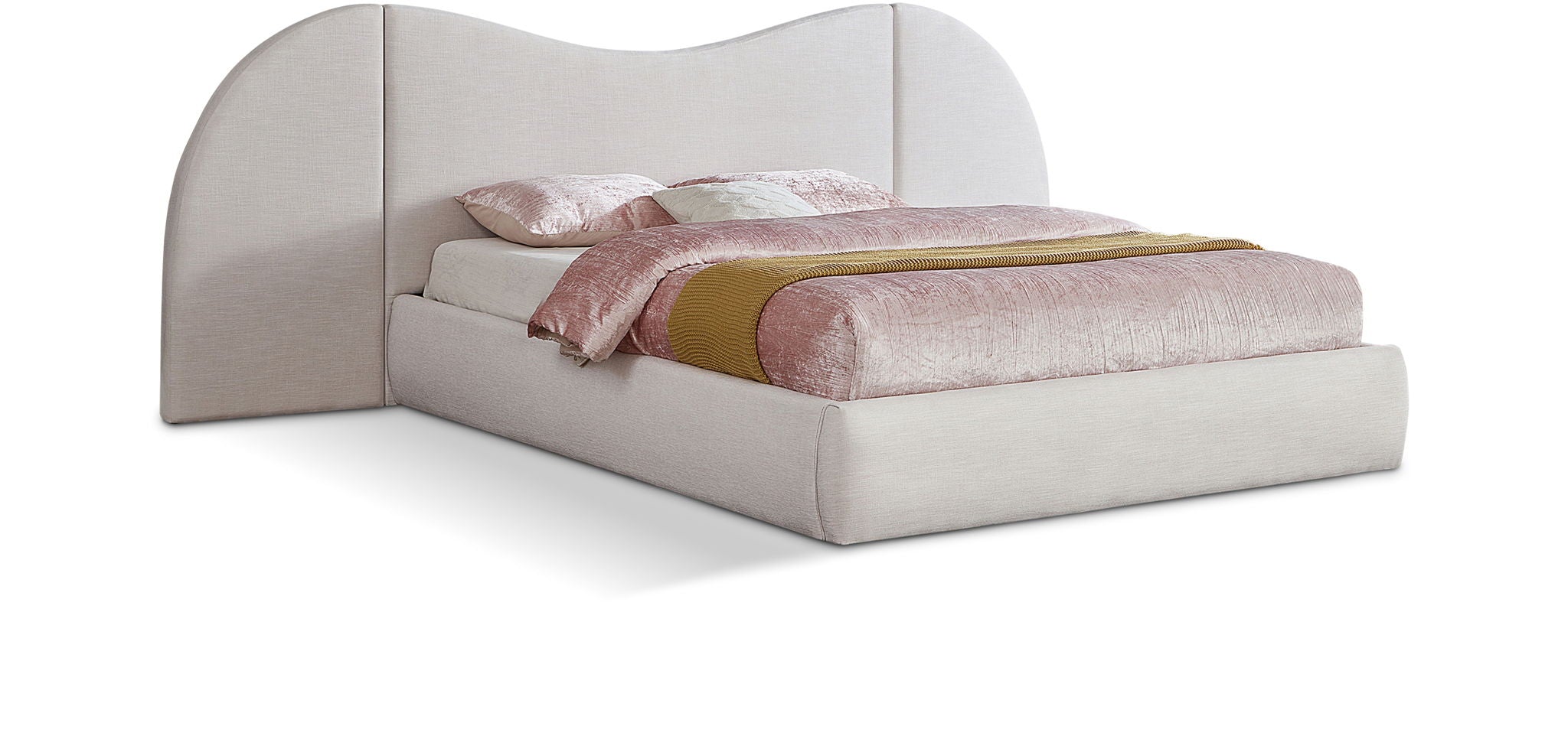 Everest - Linen Fabric Bed - Urban Living Furniture (Los Angeles, CA)