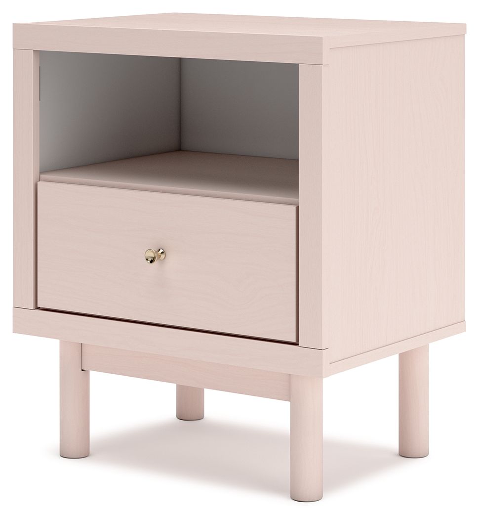 Wistenpine - Blush - One Drawer Night Stand - Urban Living Furniture (Los Angeles, CA)