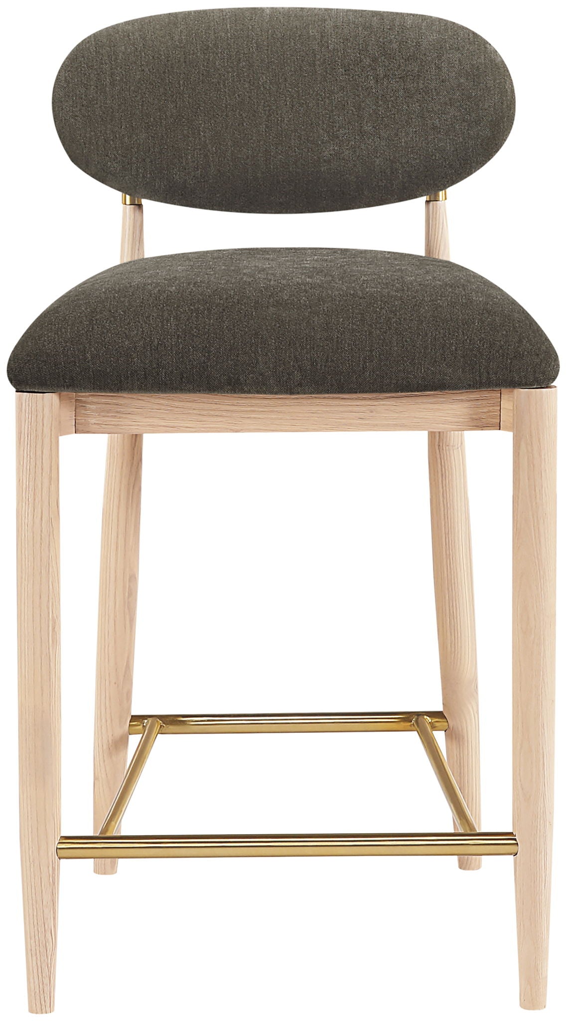 Riccio - Fabric Stool - Natural Frame - Urban Living Furniture (Los Angeles, CA)
