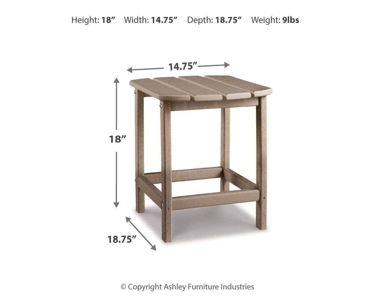 Sundown Treasure - Outdoor End Table - Urban Living Furniture (Los Angeles, CA)