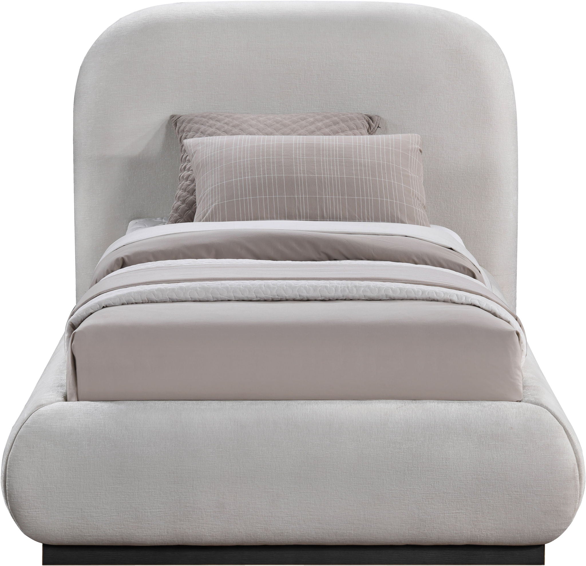 Vaughn - Chenille Bed With Black Base - Urban Living Furniture (Los Angeles, CA)