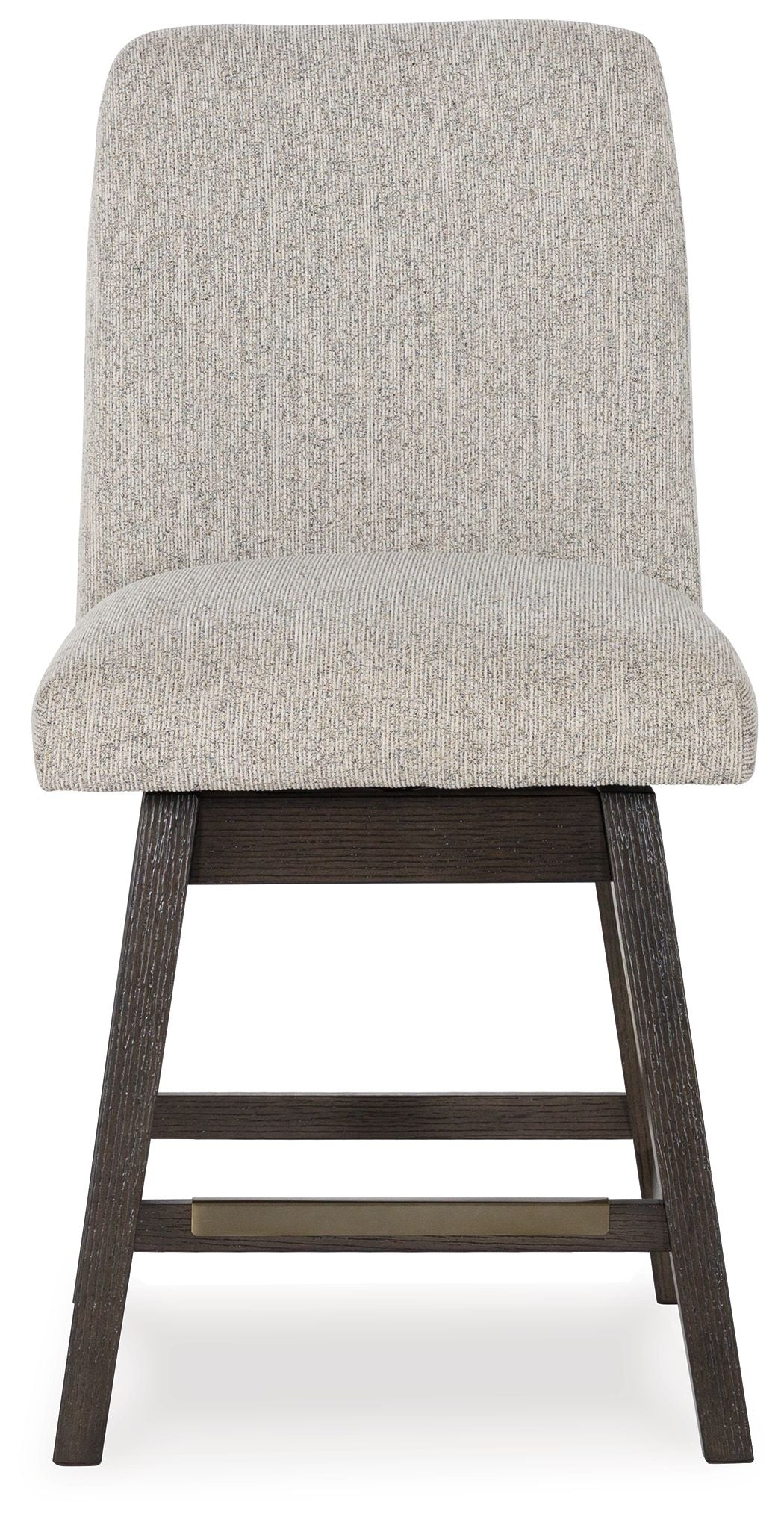 Burkhaus - Beige / Dark Brown - Upholstered Swivel Barstool (Set of 2) - Urban Living Furniture (Los Angeles, CA)