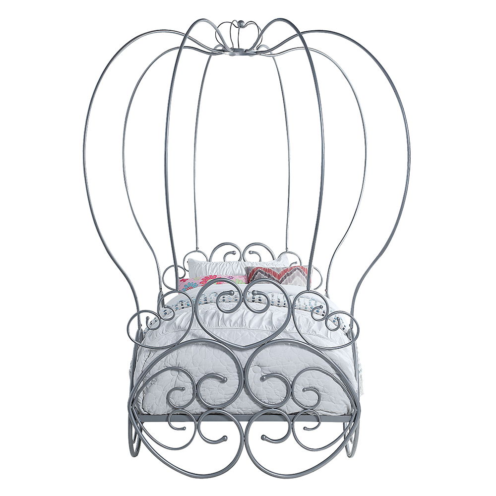 Priya - Twin Bed With Canopy - Silver - Urban Living Furniture (Los Angeles, CA)