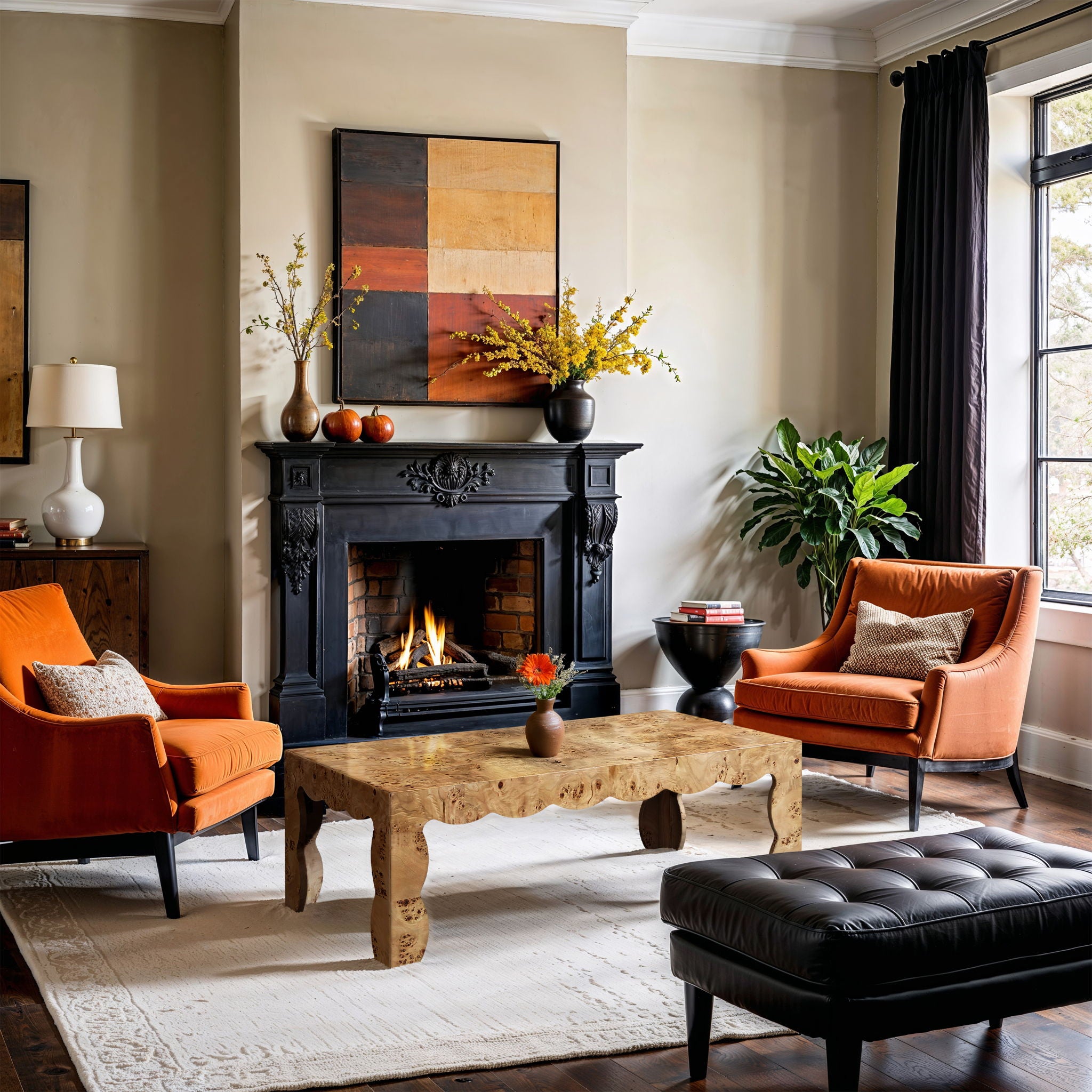 Vassa - Burl Veneer Coffee Table - Urban Living Furniture (Los Angeles, CA)