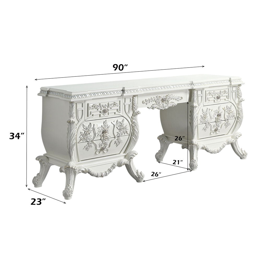 Vanaheim - Vanity Desk - Antique White - Urban Living Furniture (Los Angeles, CA)