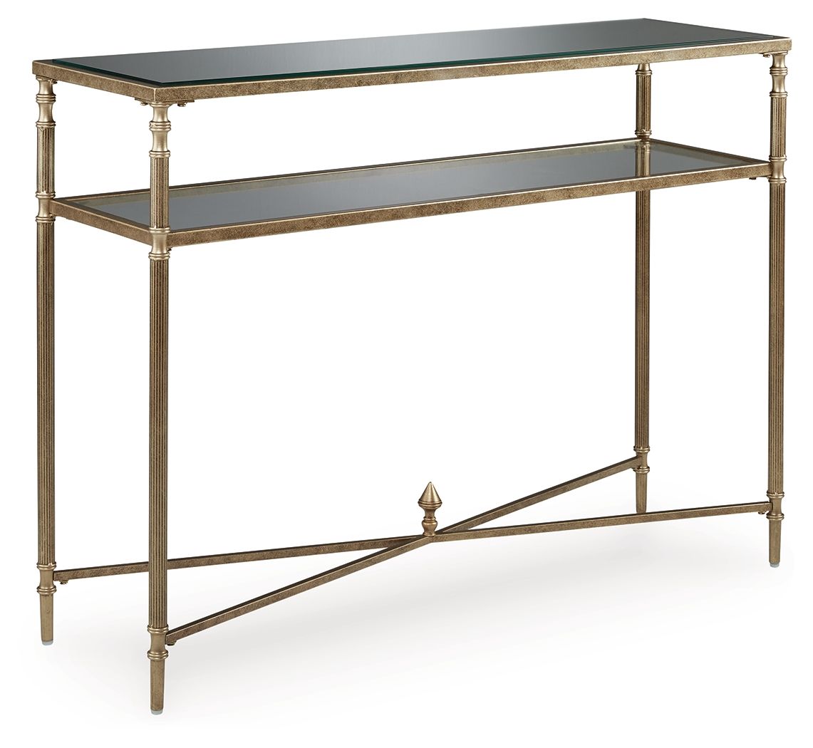 Cloverty - Aged Gold Finish - Sofa Table - Urban Living Furniture (Los Angeles, CA)