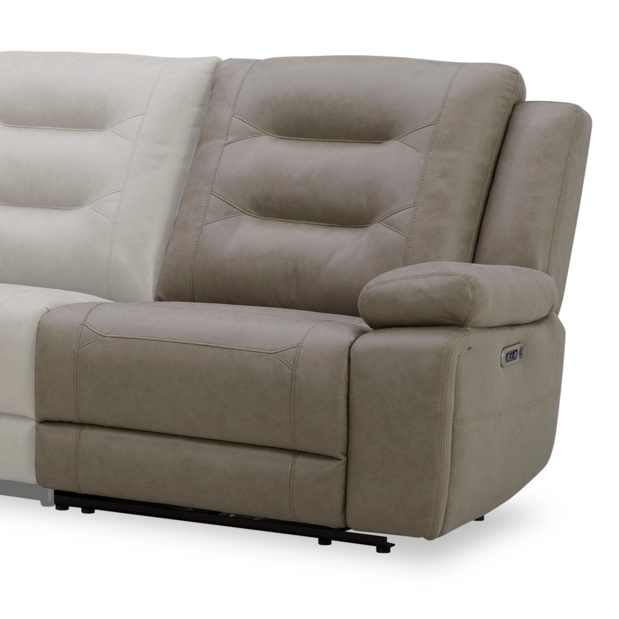 Caldwell - Power Right Arm Facing Recliner - Theo Fog - Urban Living Furniture (Los Angeles, CA)