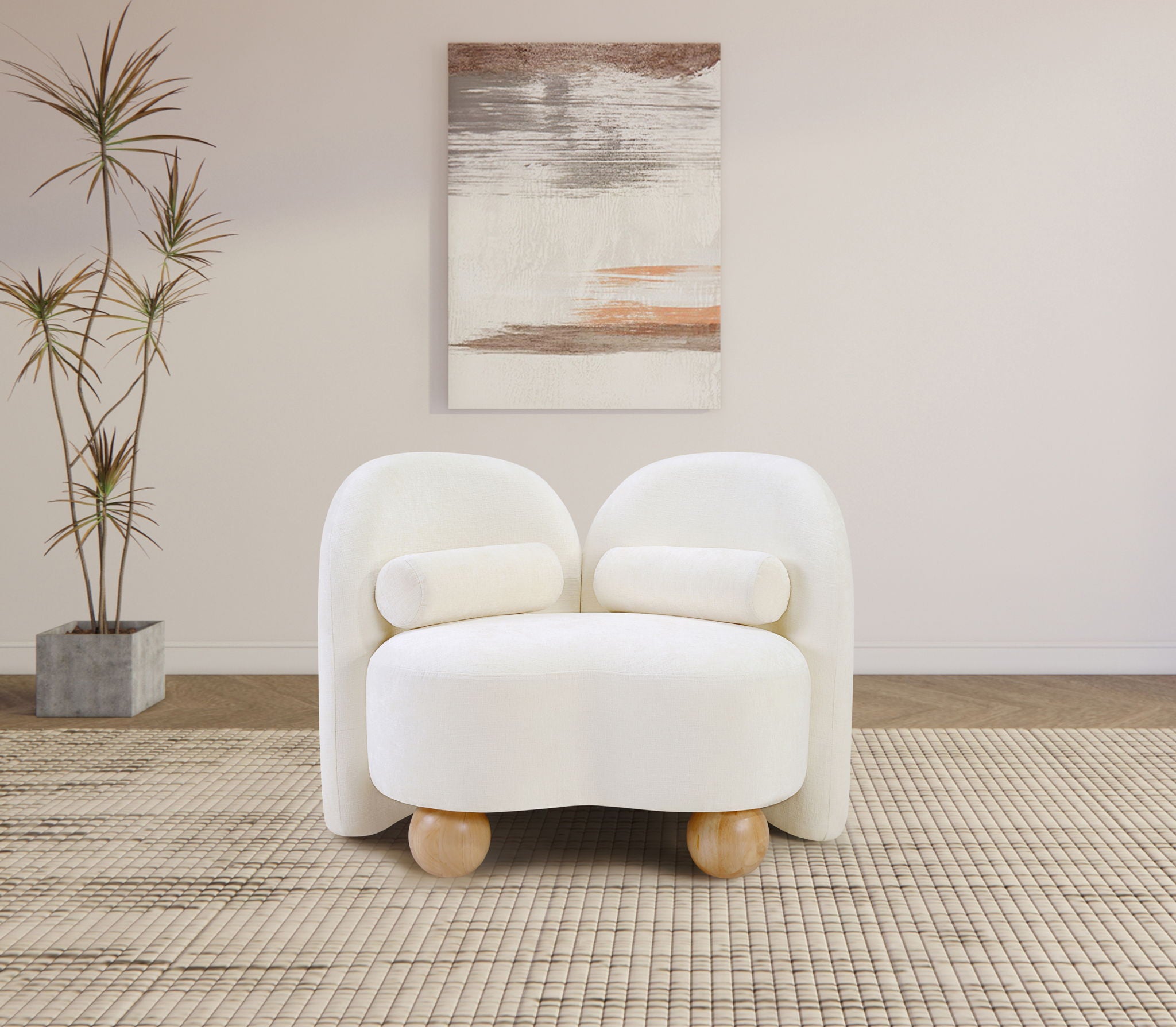 Daphne - Chenille Chair - Urban Living Furniture (Los Angeles, CA)