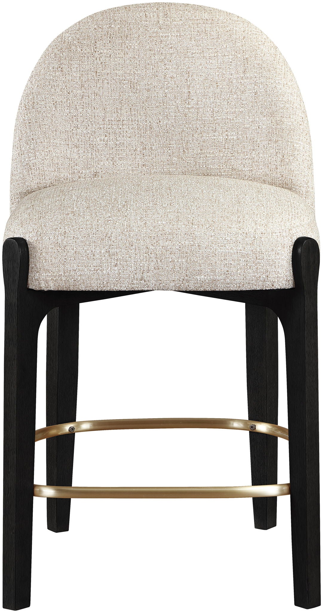 Torino - Counter Stool With Brushed Black Base