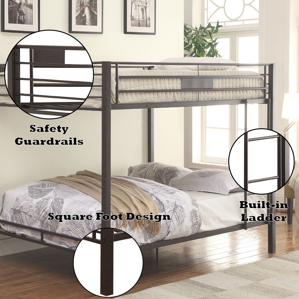 Limbra - Double Queen Bunk Bed - Sandy Black - Urban Living Furniture (Los Angeles, CA)