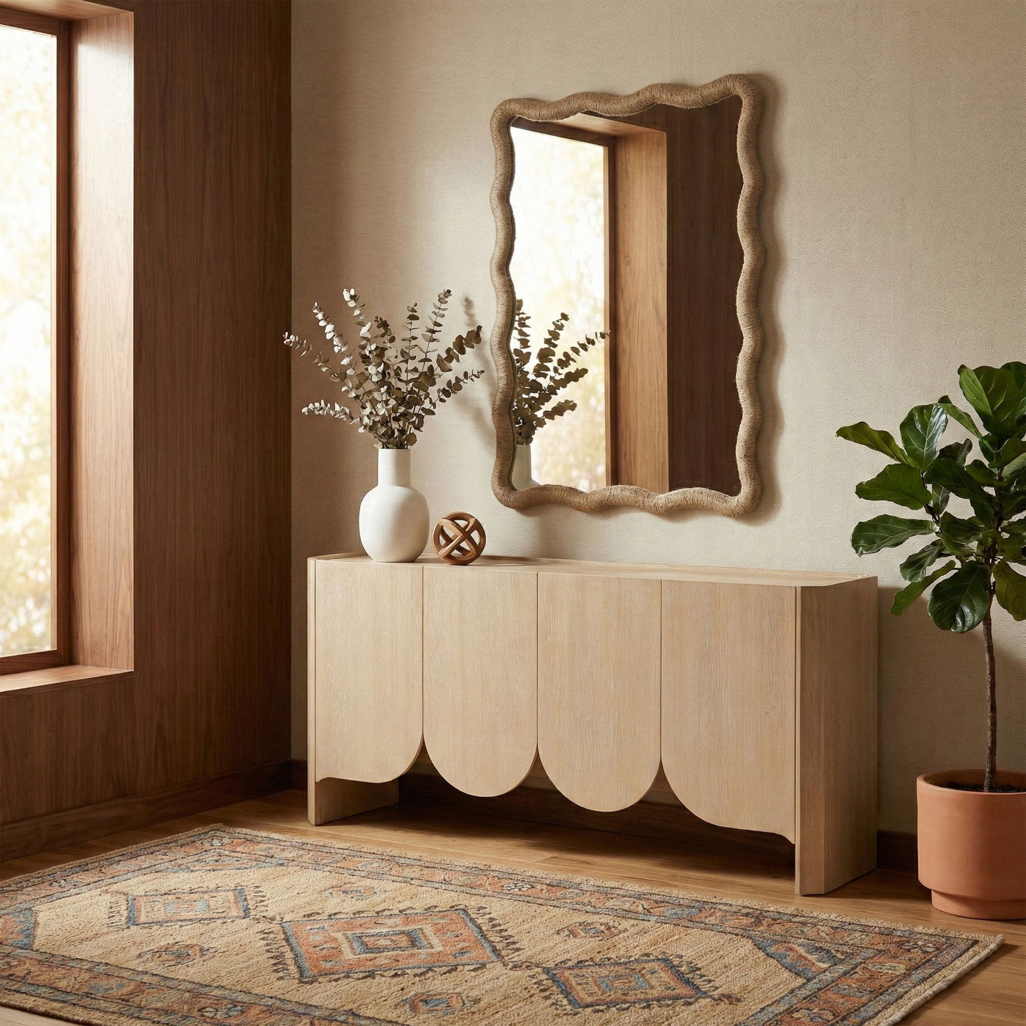 Meadow - Jute Rope Framed Mirror - Natural - Urban Living Furniture (Los Angeles, CA)