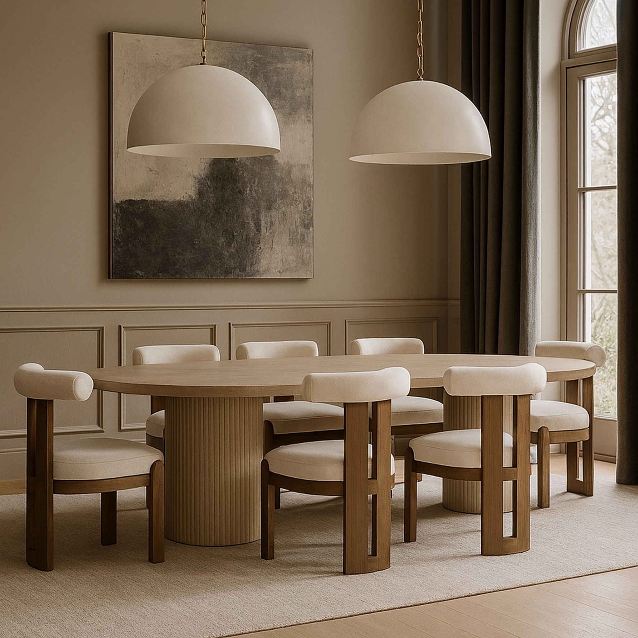 Arienzo - Performance Fabric Upholstered Dining Chair (Set of 2) - Walnut Base