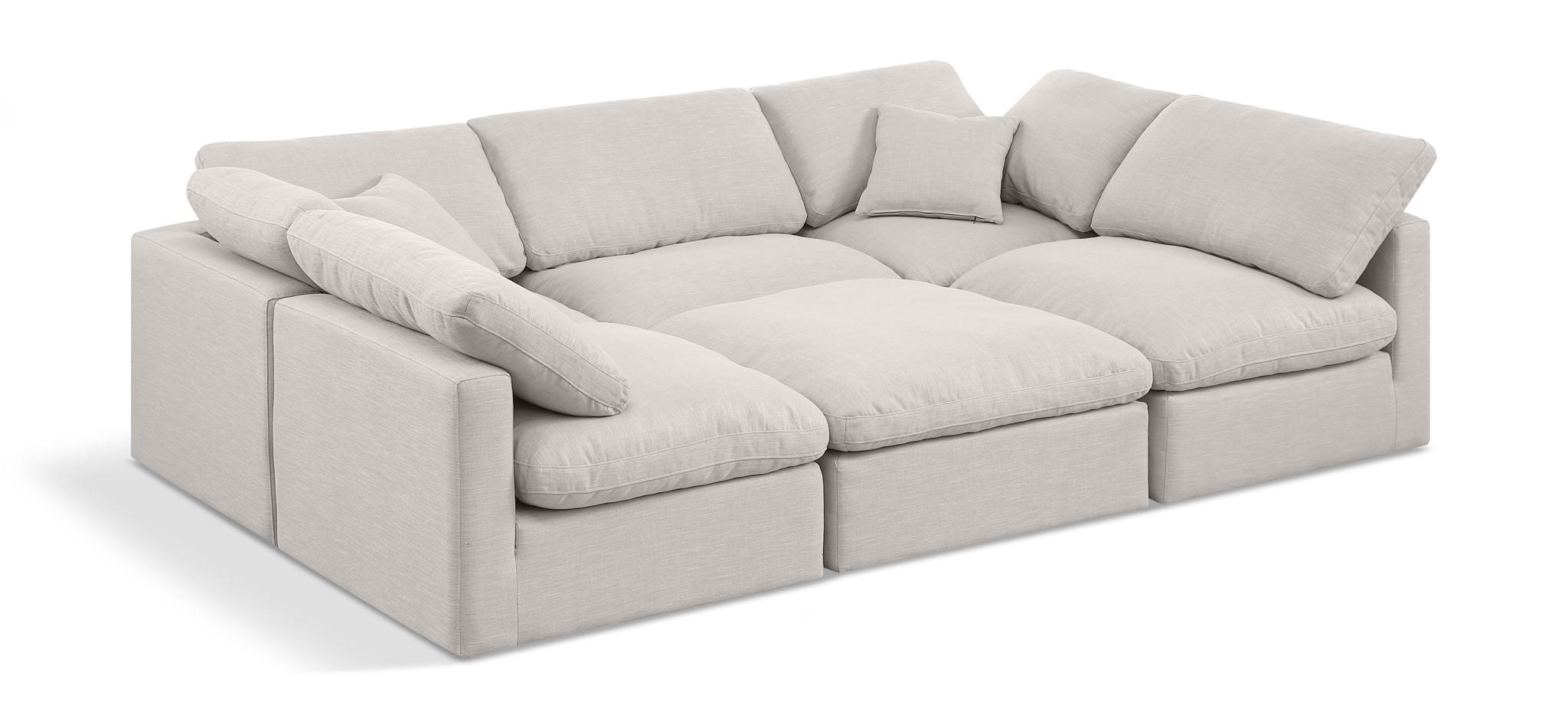 Indulge - Linen 6 Piece Modular Sectional - Urban Living Furniture (Los Angeles, CA)