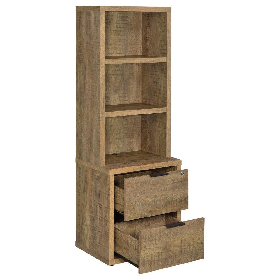 Westpark - 3-Shelf Bookcase USB And Lockable Drawer - Urban Living Furniture (Los Angeles, CA)