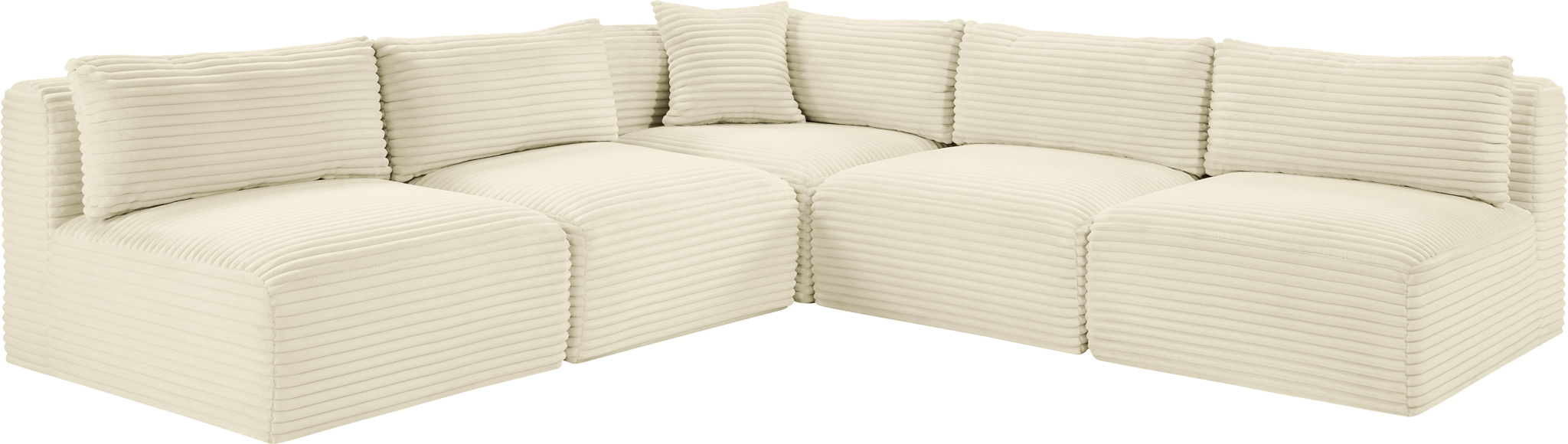 Shaggy - 5 Piece Modular Corner Armless Sectional - Urban Living Furniture (Los Angeles, CA)
