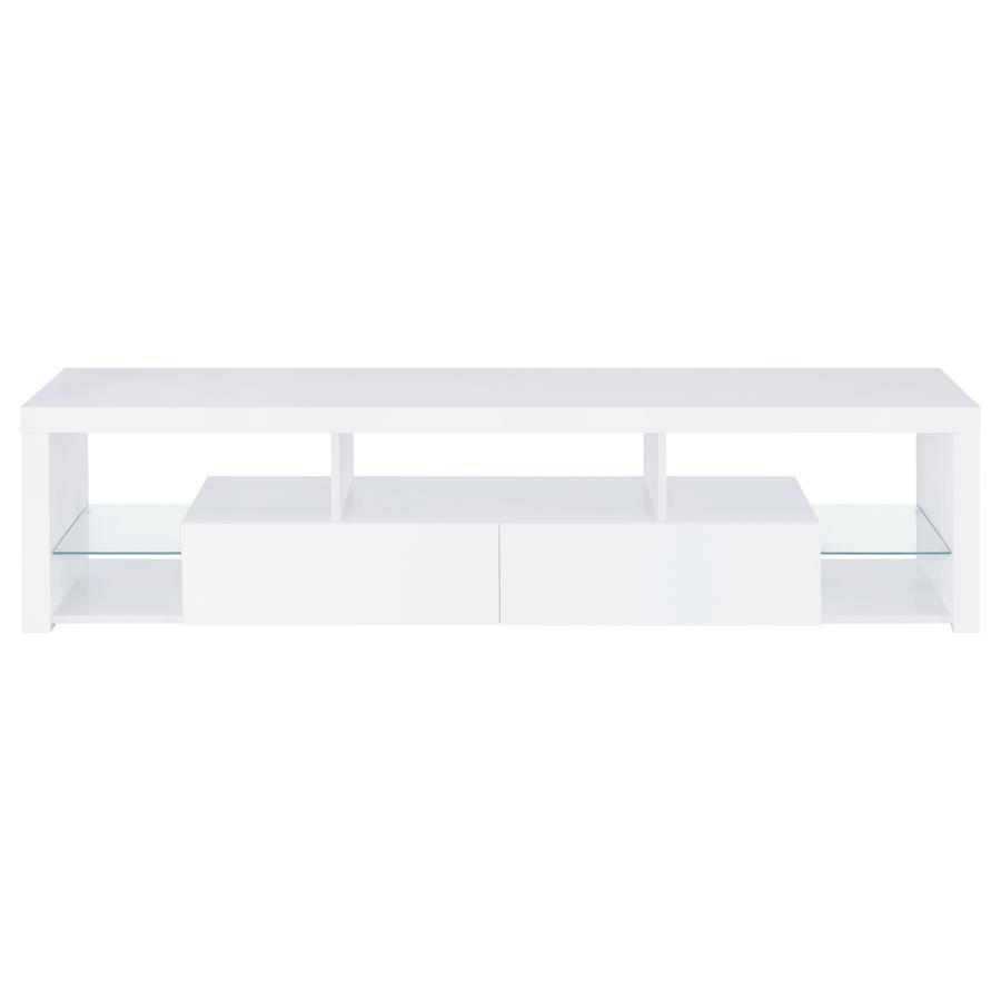 Jude - 2-Drawer Engineered Wood TV Stand - High Gloss White - Urban Living Furniture (Los Angeles, CA)