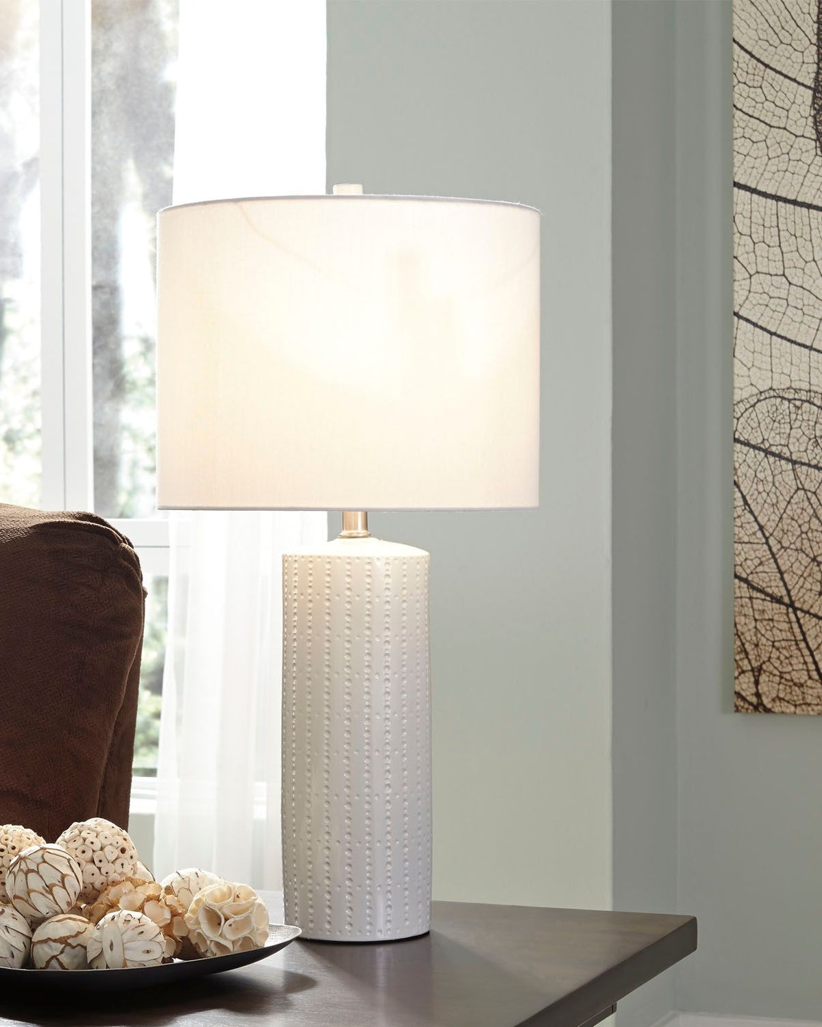 Steuben - Ceramic Table Lamp (Set of 2) - White - Urban Living Furniture (Los Angeles, CA)