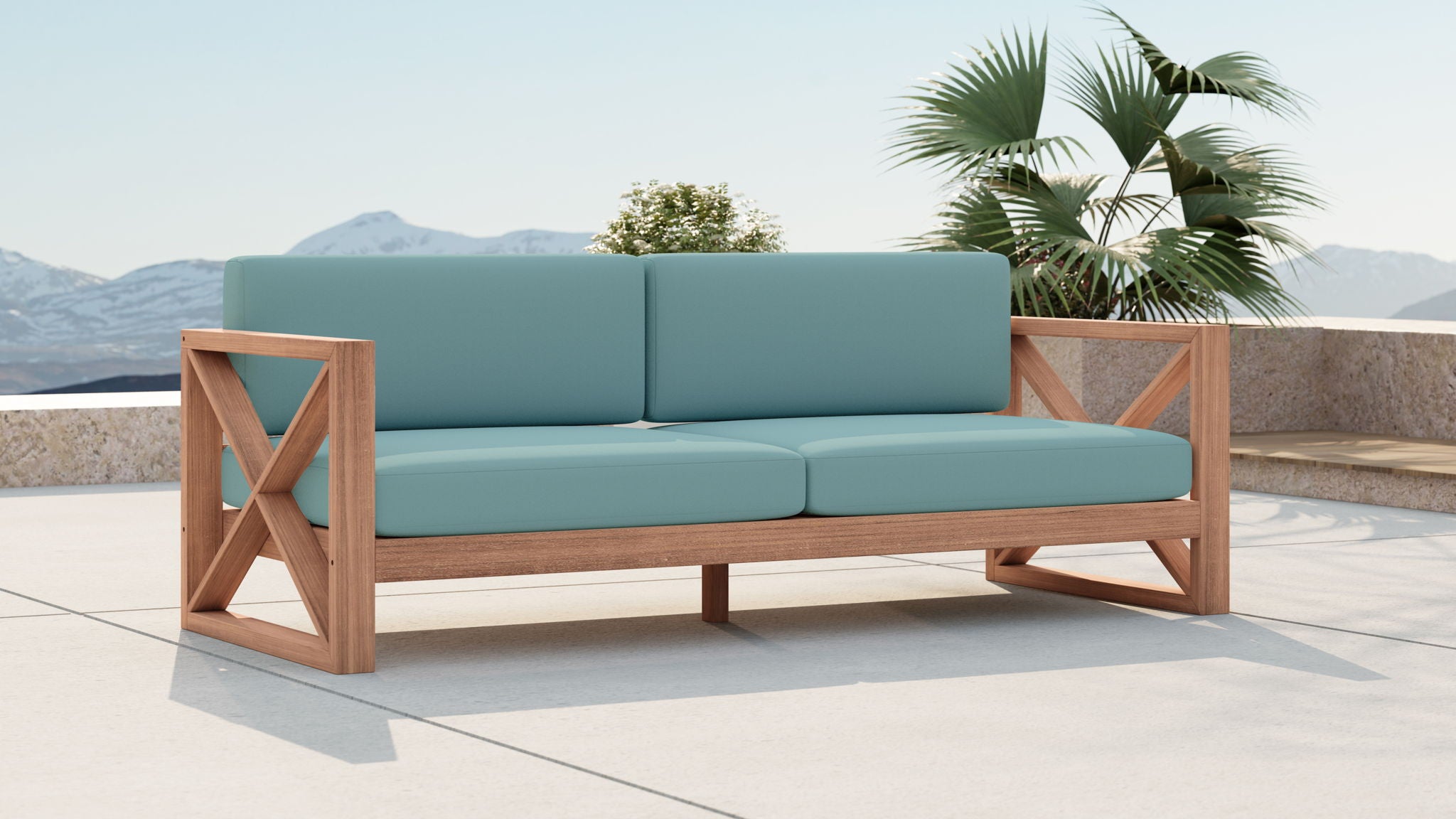 Anguilla - Water Resistant Outdoor Sofa - Urban Living Furniture (Los Angeles, CA)
