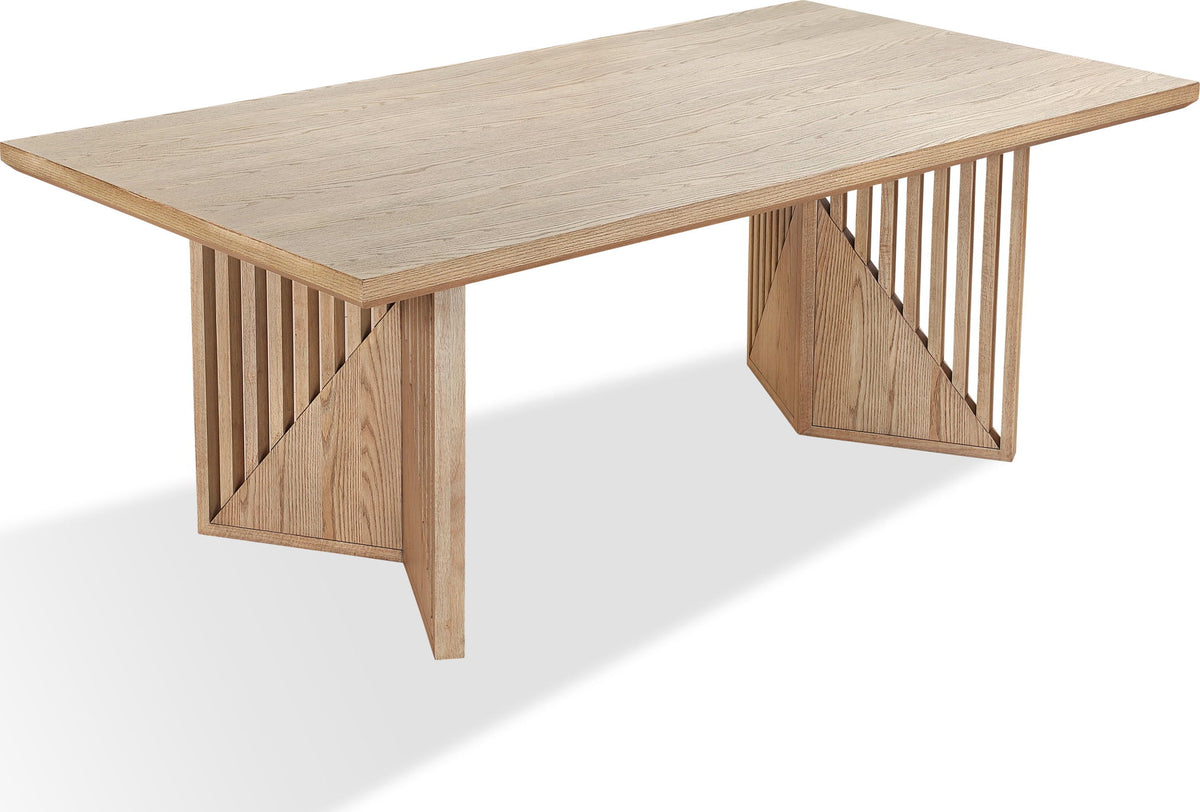 Sumner - Double Pedestal Oak Dining Table - Natural