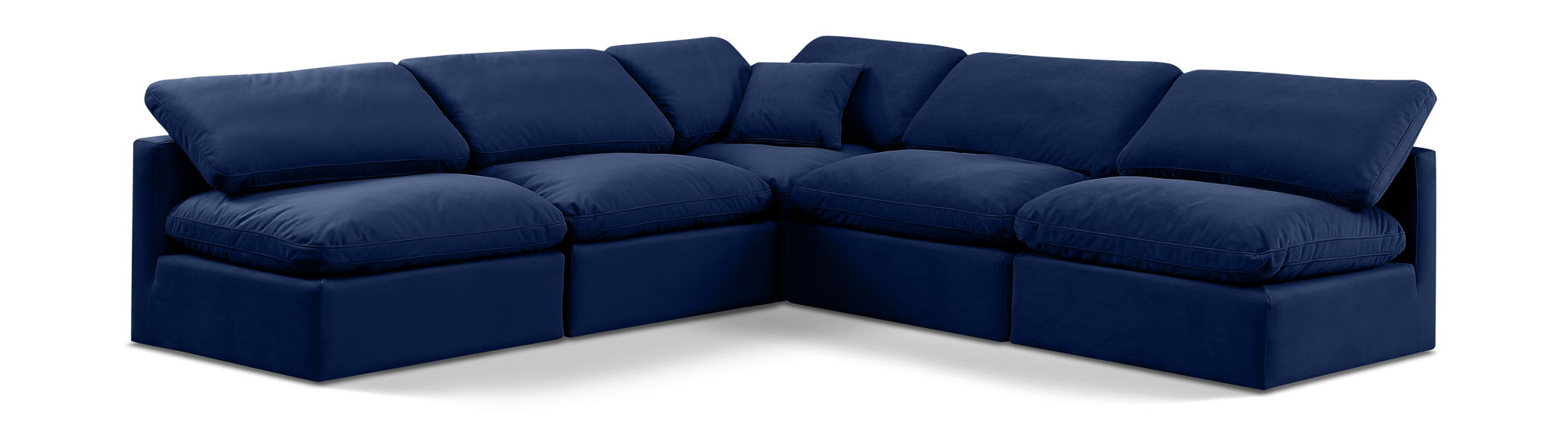 Indulge - Velvet 5 Piece Modular Corner Armless Sectional - Urban Living Furniture (Los Angeles, CA)