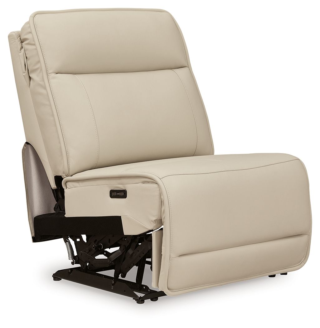 Double Deal - Almond - Power Armless Recliner With Adj Headrest - Urban Living Furniture (Los Angeles, CA)