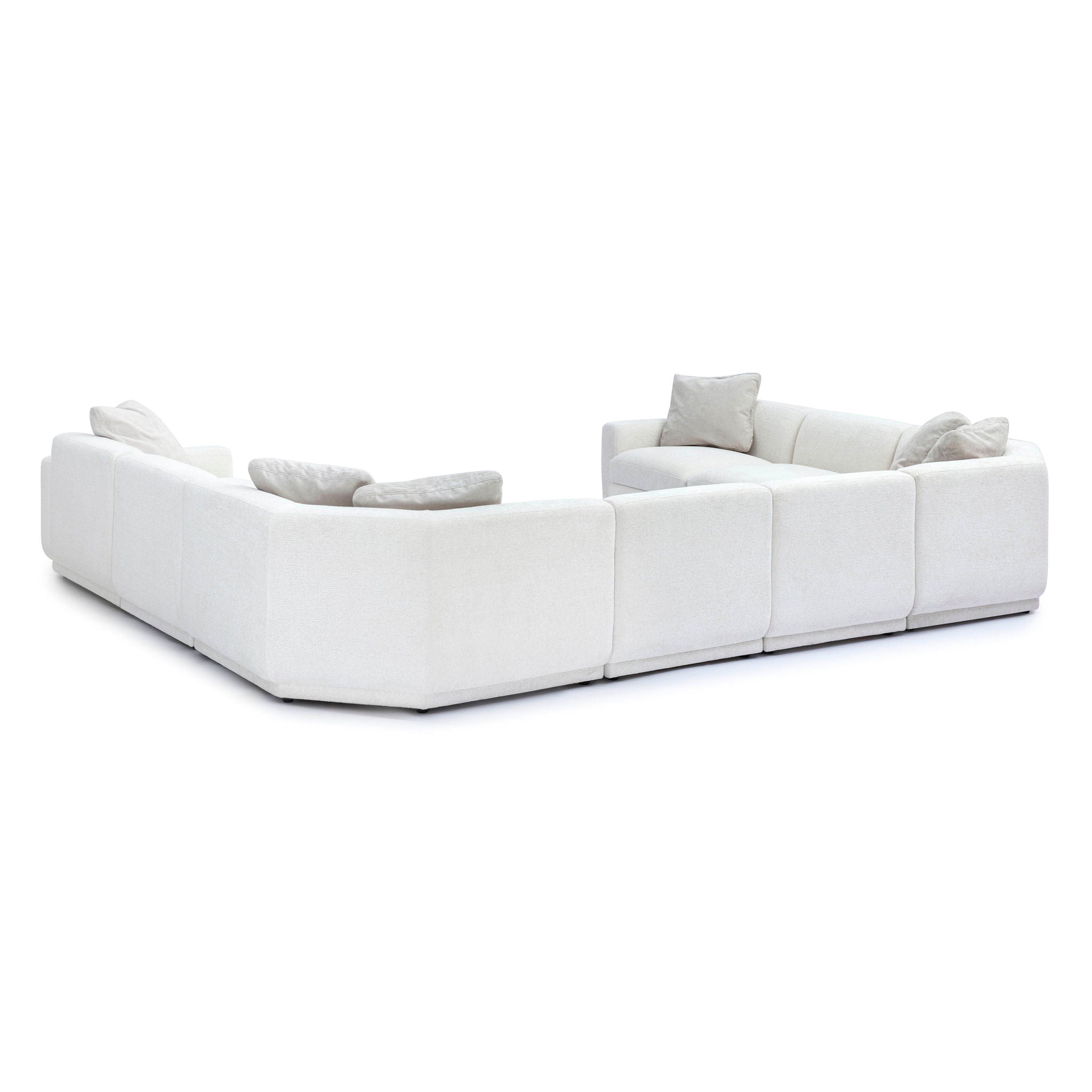 Perry - Modular Large U-Sectional - Cream