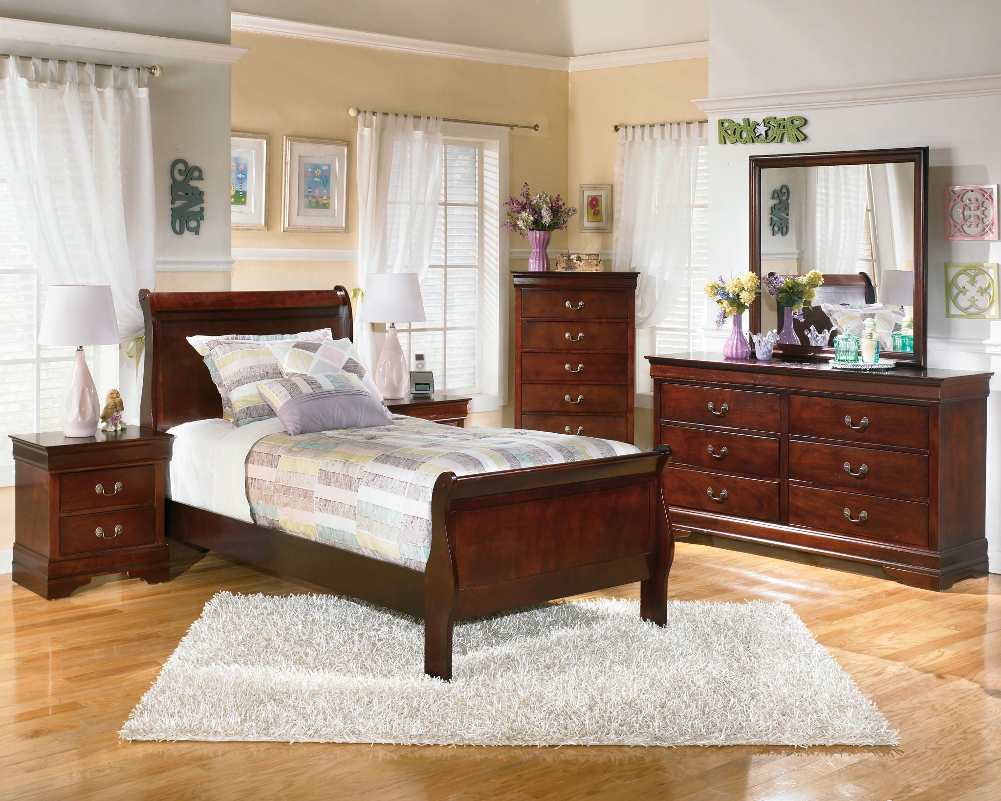 Alisdair - Sleigh Bed Set - Urban Living Furniture (Los Angeles, CA)
