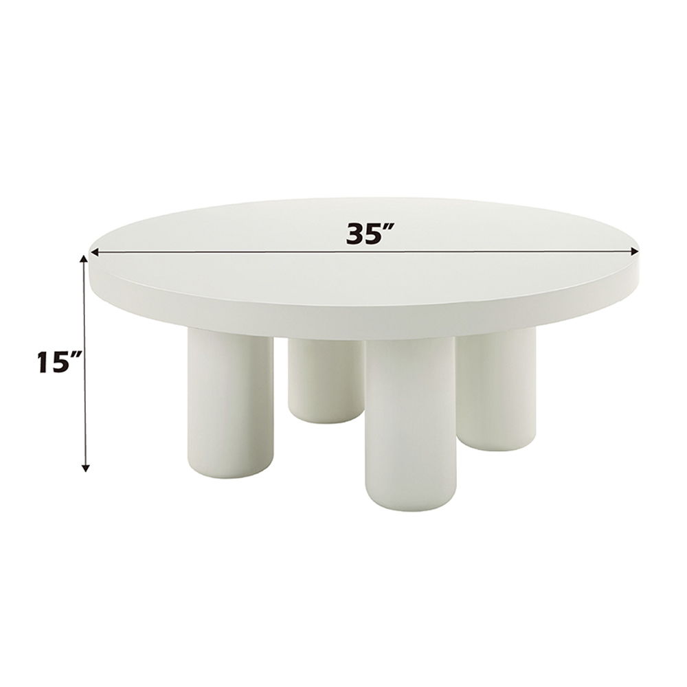 Sanat - Coffee Table - White - Urban Living Furniture (Los Angeles, CA)