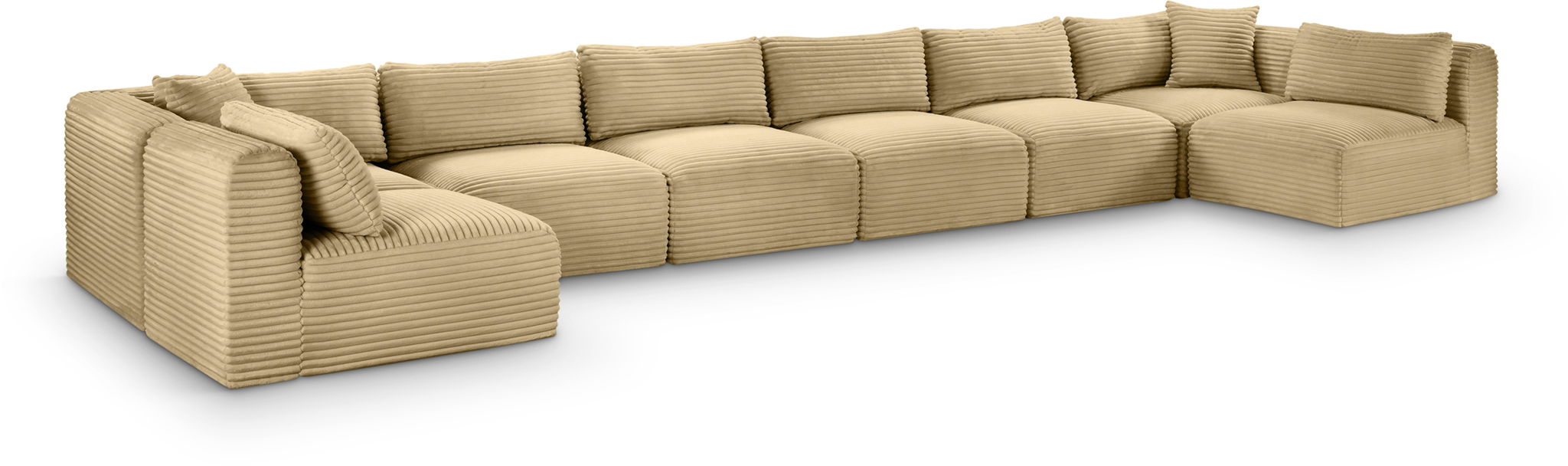 Shaggy - 8 Piece Modular U-Shaped Armless Sectional - Urban Living Furniture (Los Angeles, CA)