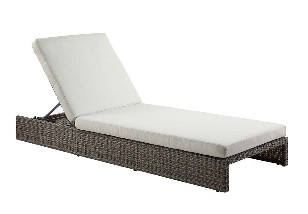 Salena - 8" Patio Sun Lounge - Beige Fabric & Gray - Urban Living Furniture (Los Angeles, CA)