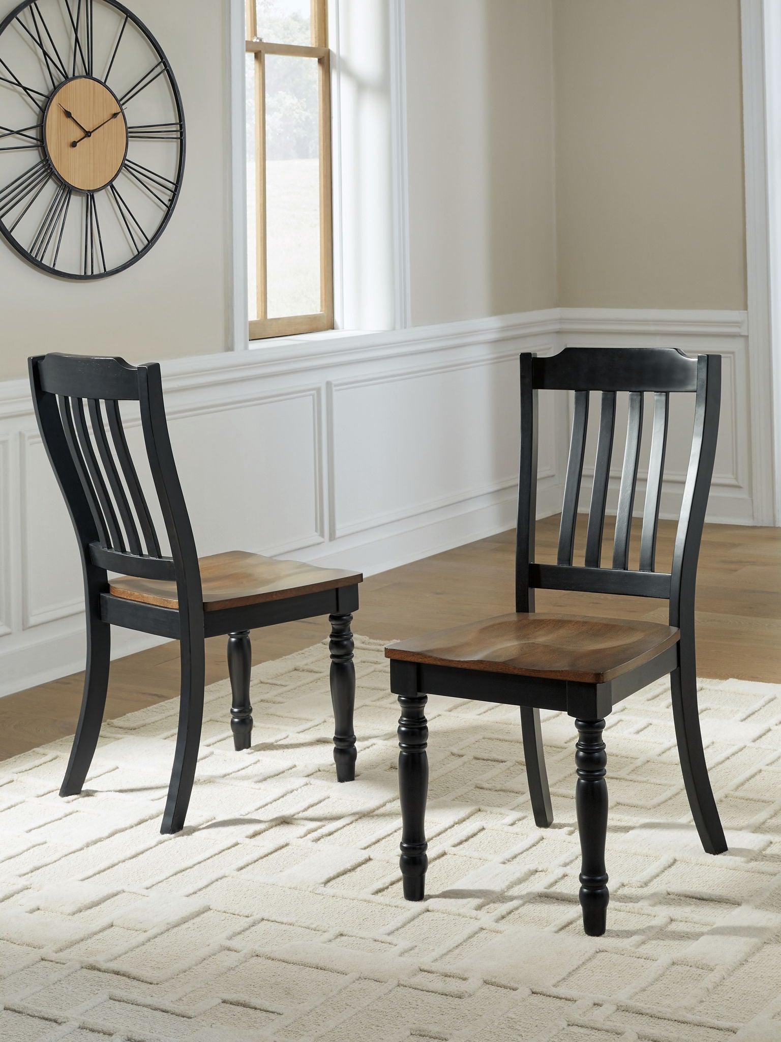 Clorazi - Dining Room Side Chair (Set of 2) - Black / Brown - Urban Living Furniture (Los Angeles, CA)