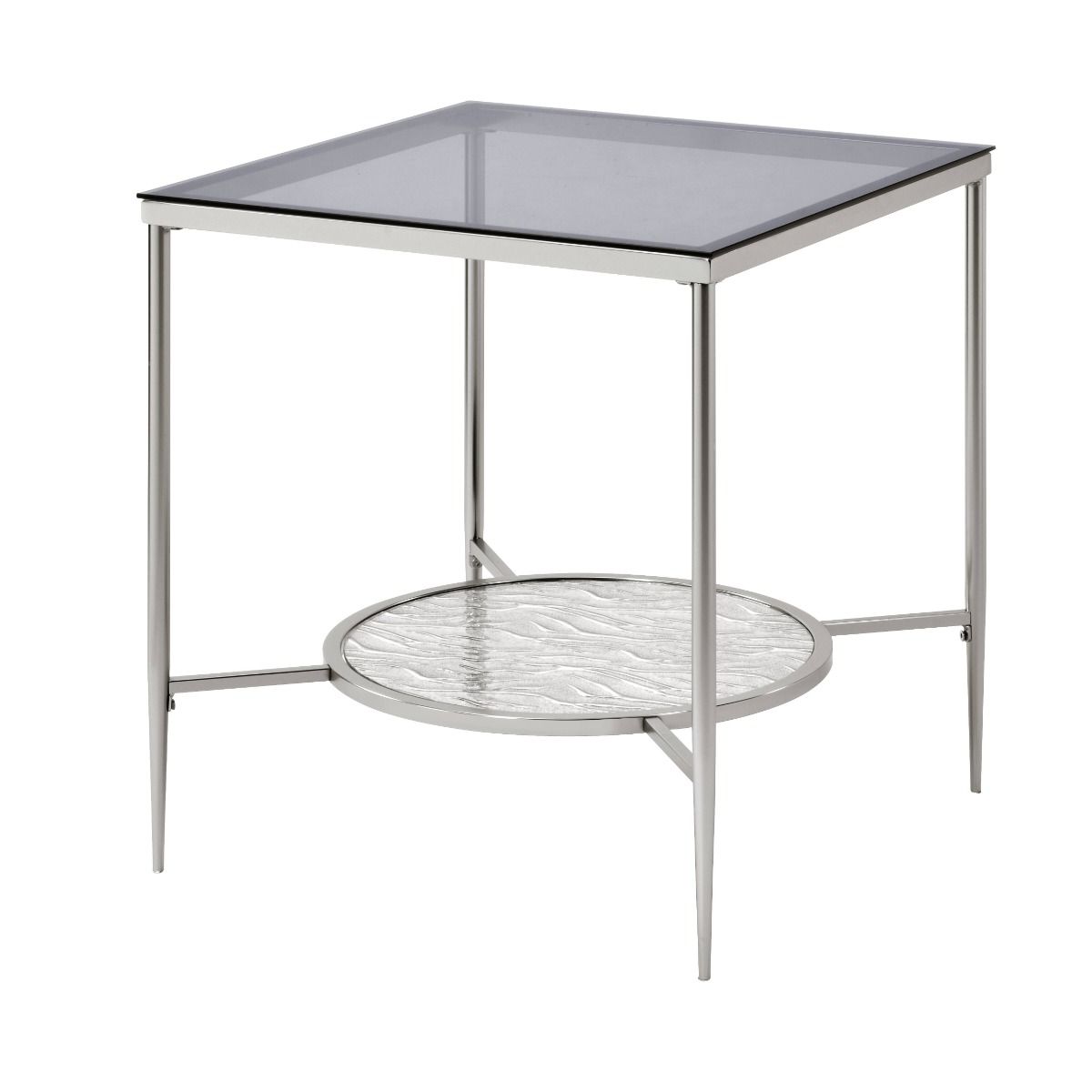 Adelrik - End Table - Glass & Chrome - Urban Living Furniture (Los Angeles, CA)