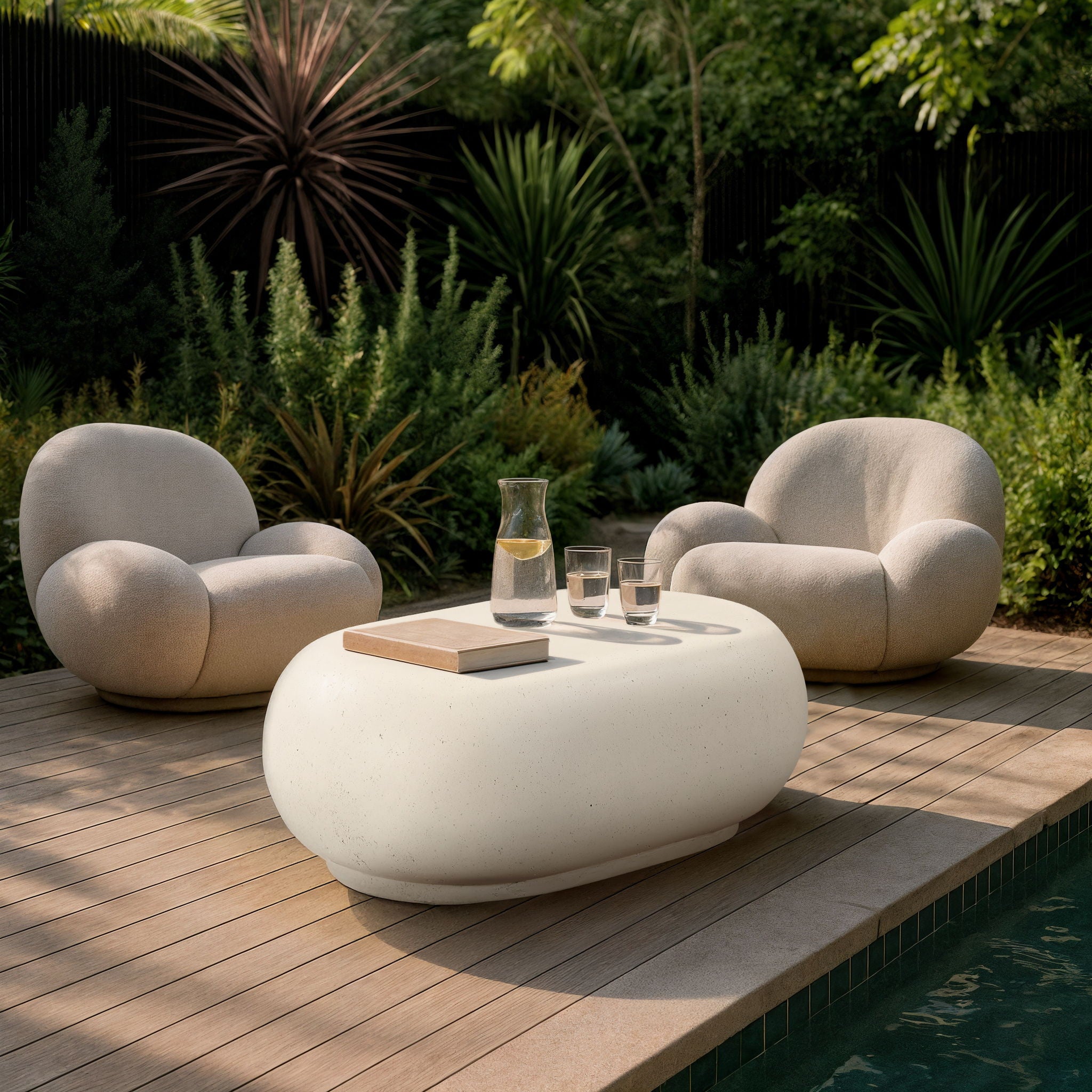 Pebble - Concrete And Fiberglass Coffee Table - Urban Living Furniture (Los Angeles, CA)