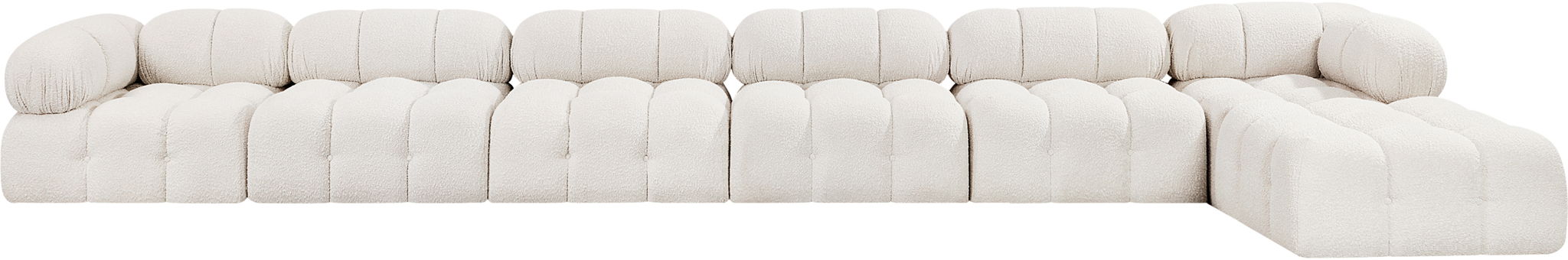 Ames - 7 Piece Boucle Fabric Modular L-Shaped Sectional - Urban Living Furniture (Los Angeles, CA)