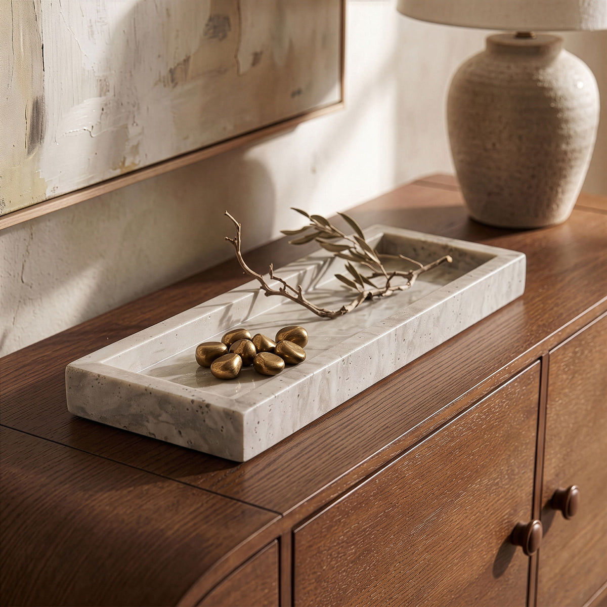 Michael - Travertine Tray