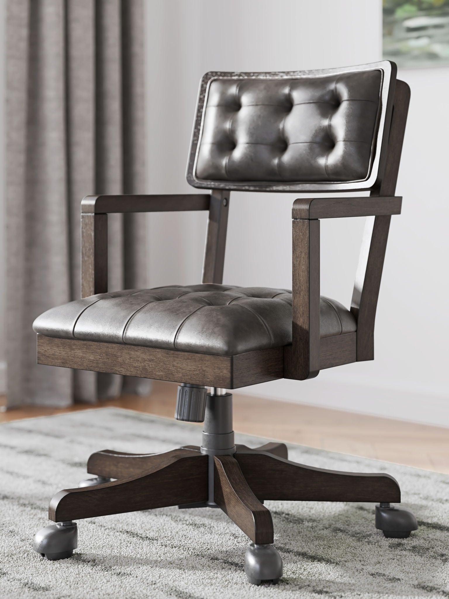 Breckington - Dark Brown - Home Office Desk Chair - Urban Living Furniture (Los Angeles, CA)
