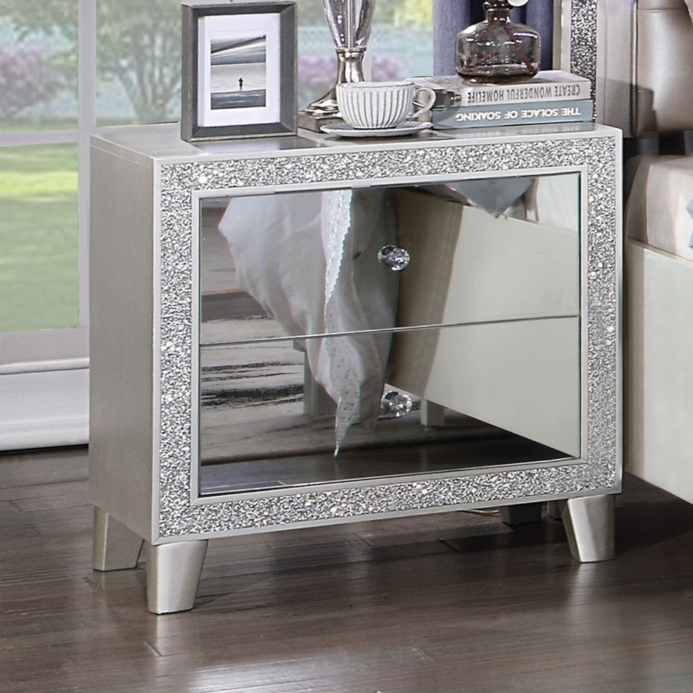 Sliverfluff - Nightstand - Mirrored & Champagne - Urban Living Furniture (Los Angeles, CA)