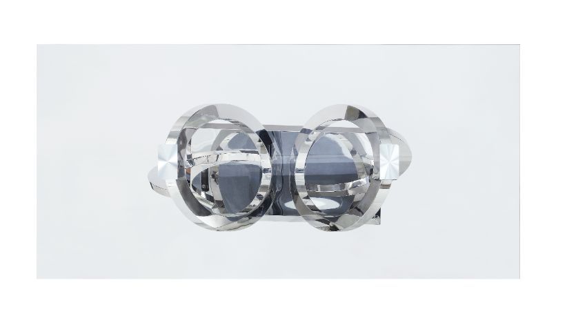 Finley - Dining Table - Clear Glass Top & Mirrored Silver - Urban Living Furniture (Los Angeles, CA)