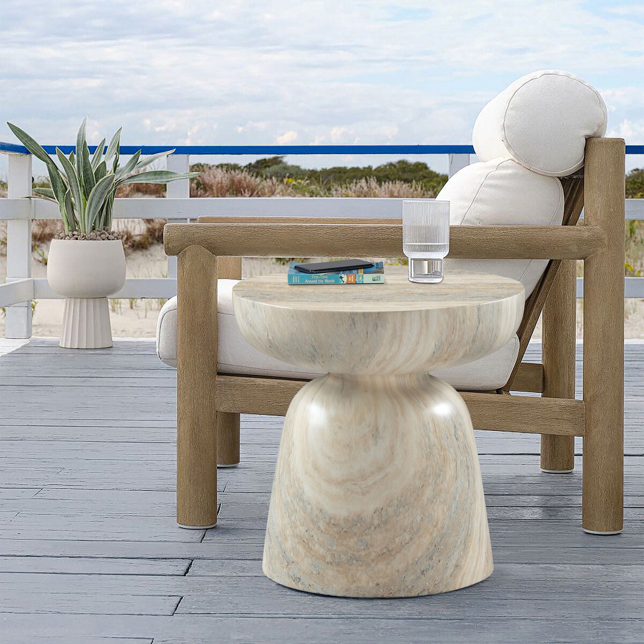 Avellino - Concrete End Table - Urban Living Furniture (Los Angeles, CA)